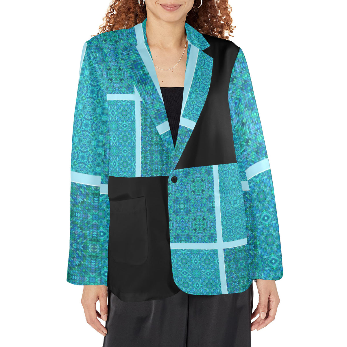 Ladies Designer Blazer - tbag Women's Blazer Model H64 - Shopzeedeey