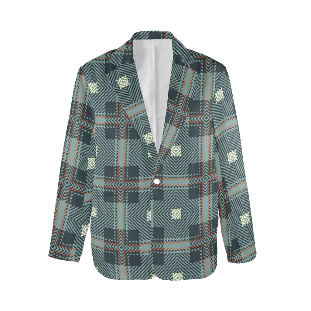 Women's Designer Blazer | Tartan Seamless H64 - Shopzeedeey