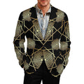 Men's Designer Blazer - All Over Print Style for Every Occasion - Shopzeedeey