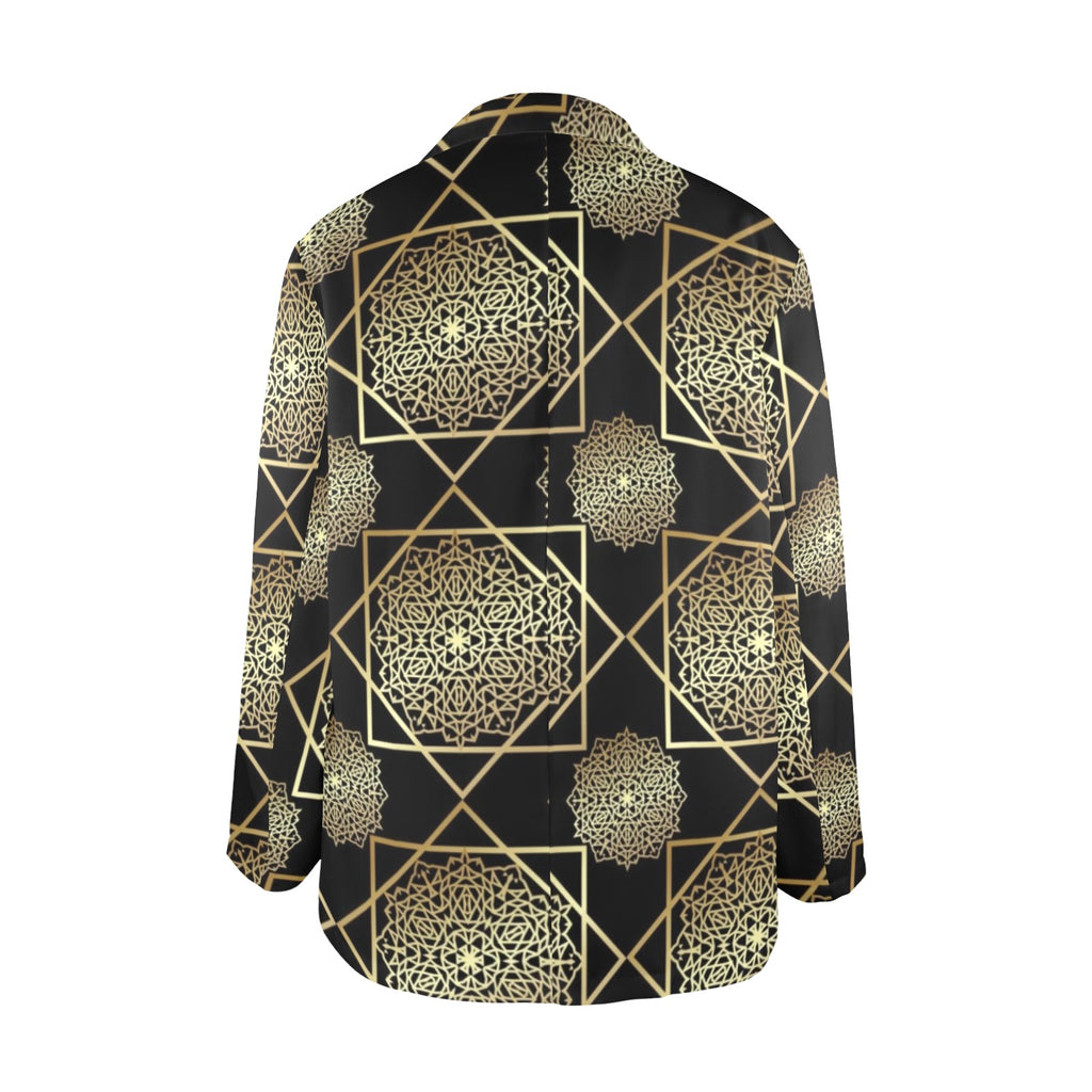 Women's Designer Blazer - GoldSpice Fashionable Blazer (Model H64) - Shopzeedeey