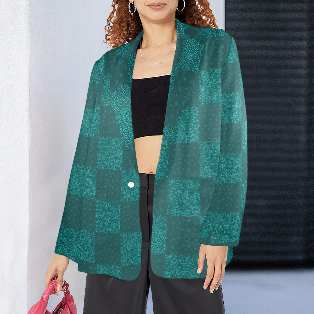 Women's Designer Blazer - illustracia-bez-nazvania - Shopzeedeey