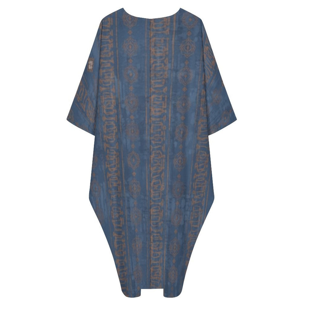 Stylish Kaftan: Design V-Neck Kaftan Dress for Effortless Elegance - Shopzeedeey