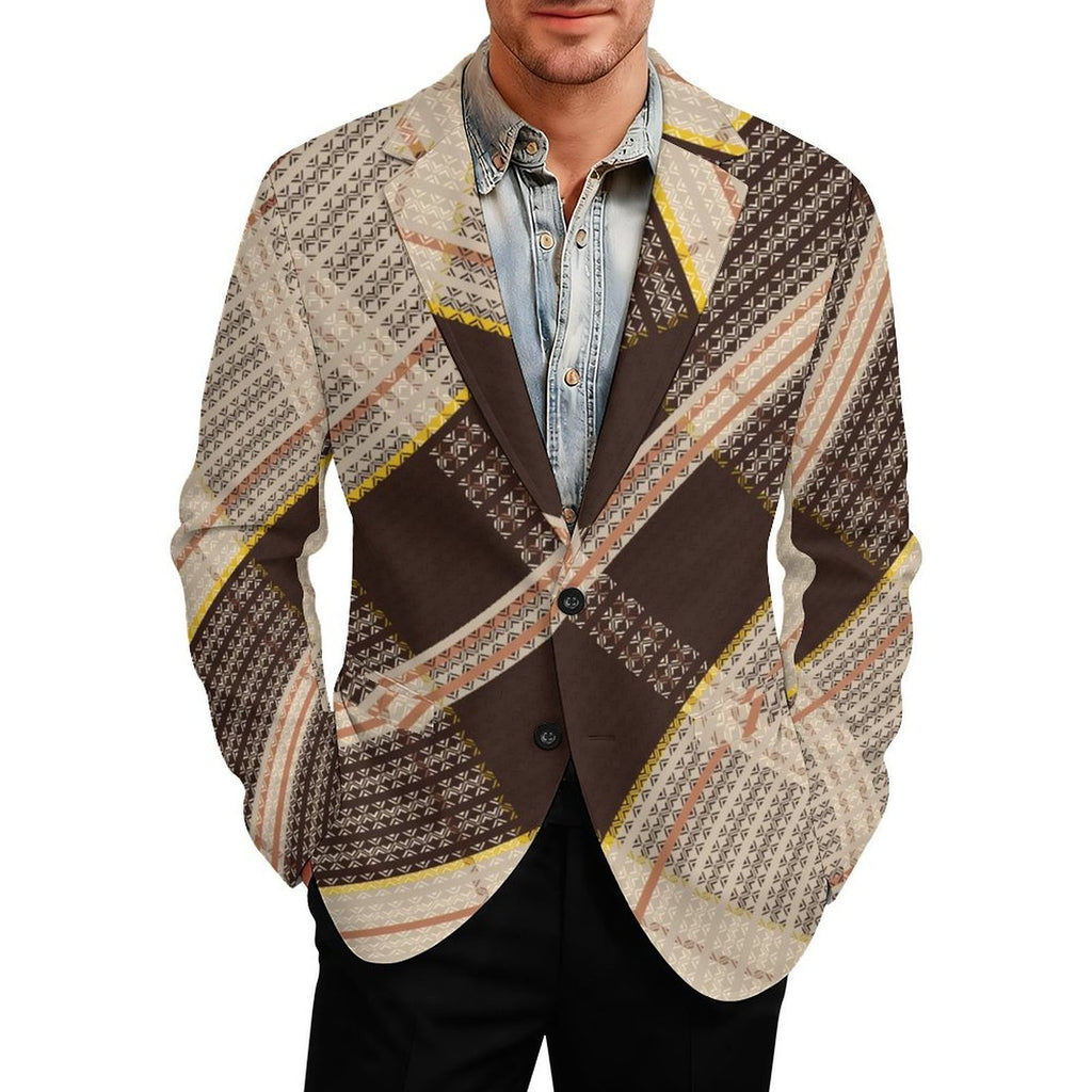 Men's Designer Blazer - All Over Print Style for Every Occasion - Shopzeedeey