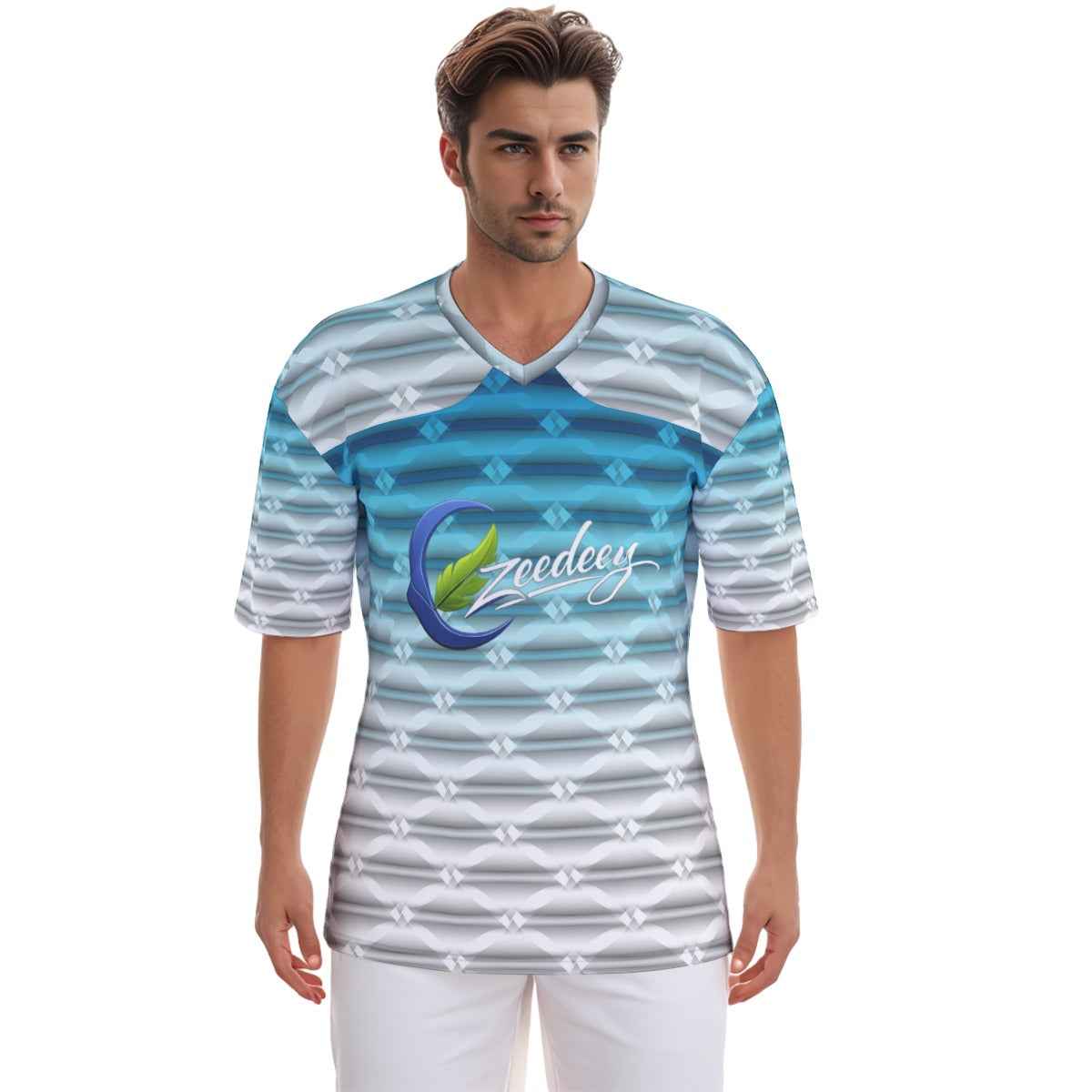 Jersey: All-Over Print Men's Football Jersey for Ultimate Comfort - Shopzeedeey
