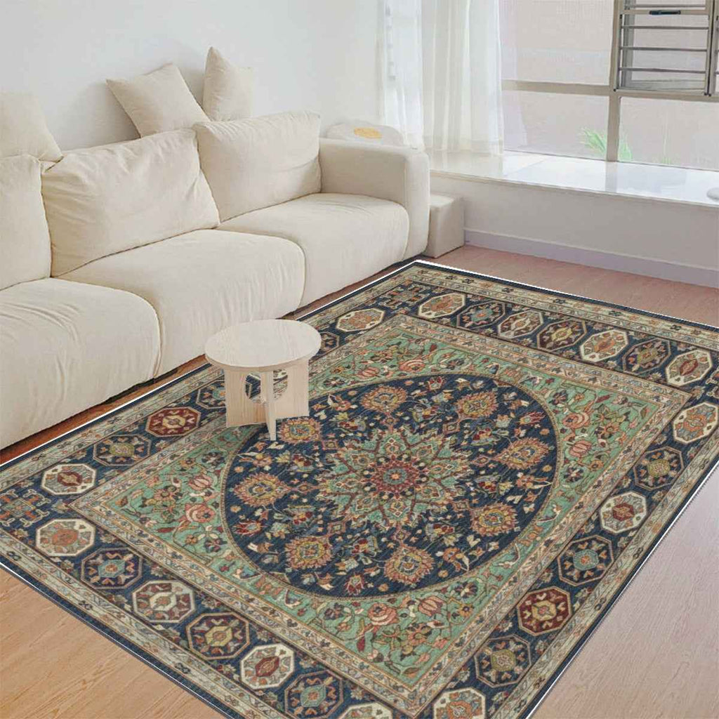 Turkish Arabic Carpet - Foldable Rectangular Thickened Floor Mat - Shopzeedeey