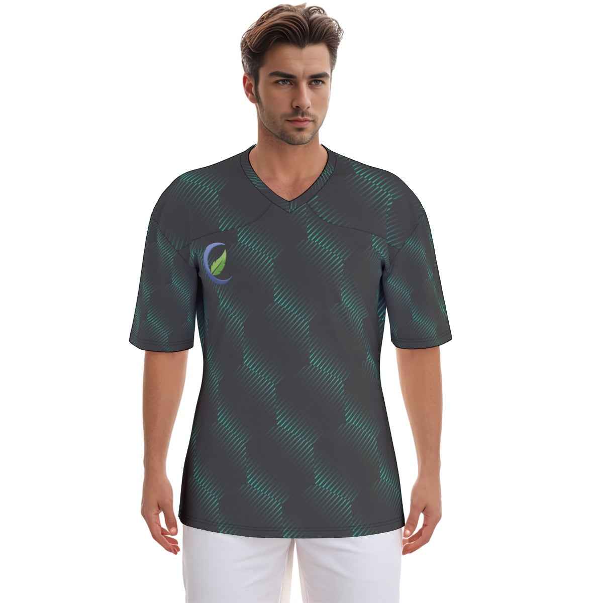 Jersey: All-Over Print Men's Football Jersey - Ultimate Comfort - Shopzeedeey