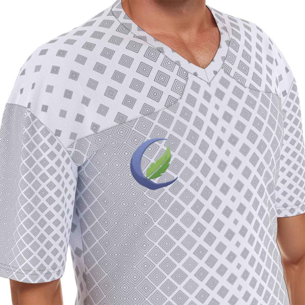 Men's Football Jersey - All-Over Print for Ultimate Comfort - Shopzeedeey