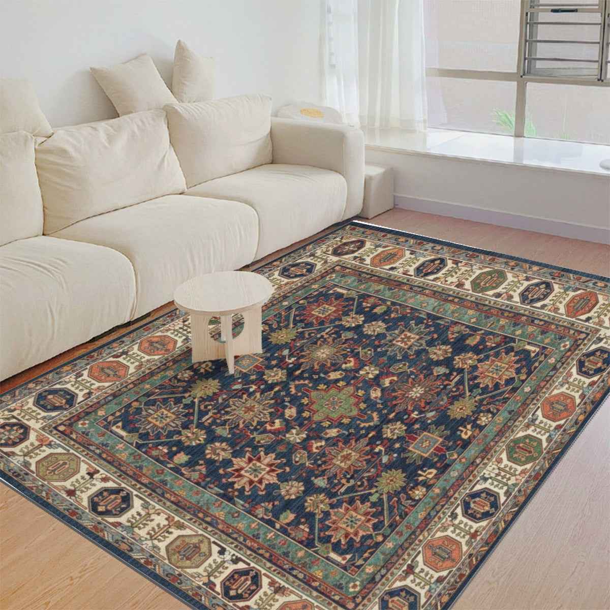 Turkish Arabic Carpet - Foldable Rectangular Thickened Floor Mat - Shopzeedeey