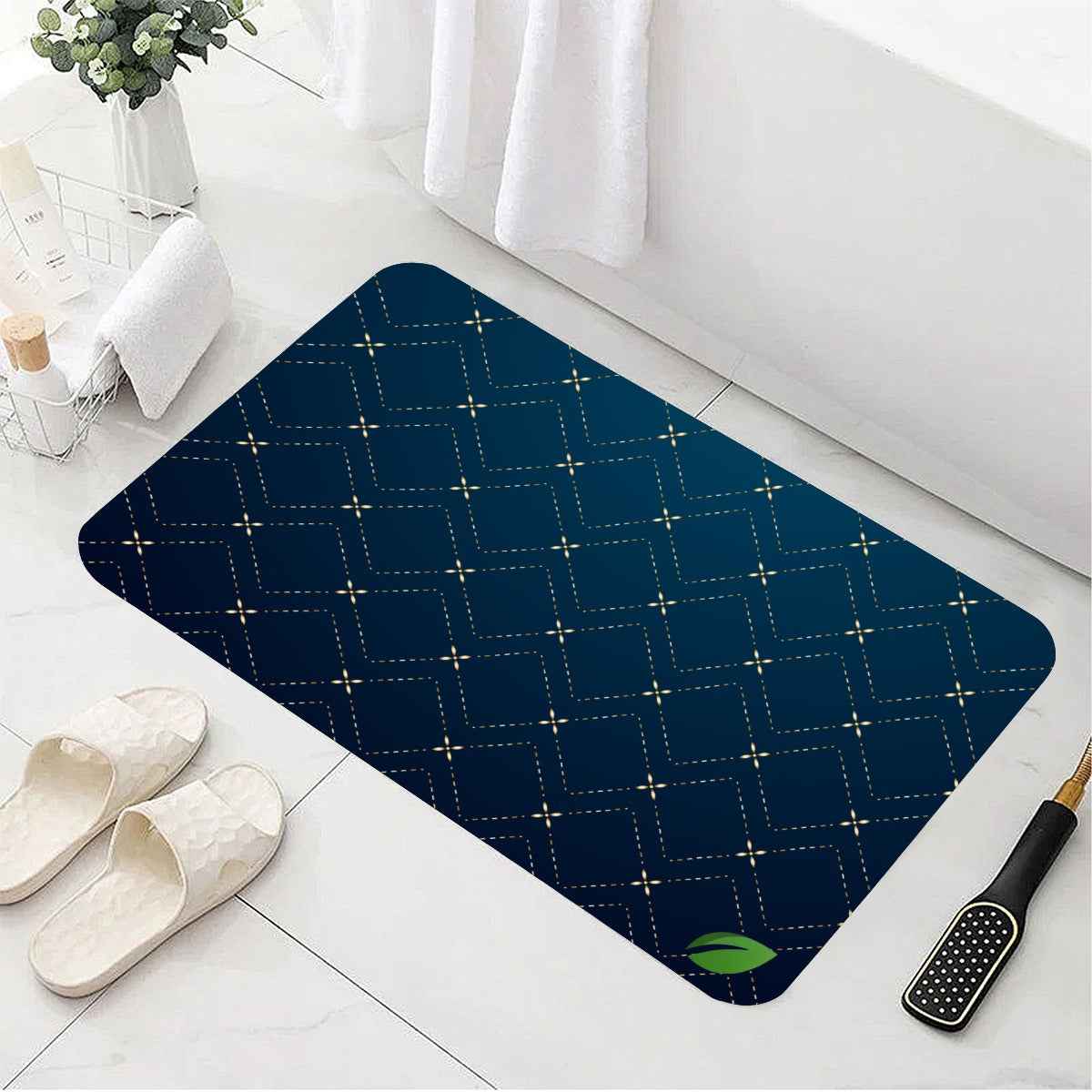 Diatomite Mat - Rounded Diatom Mud Floor Mat Printed in USA - Shopzeedeey