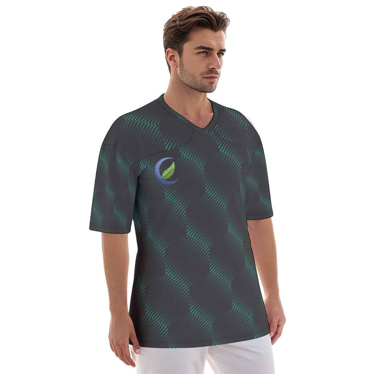 Jersey: All-Over Print Men's Football Jersey - Ultimate Comfort - Shopzeedeey