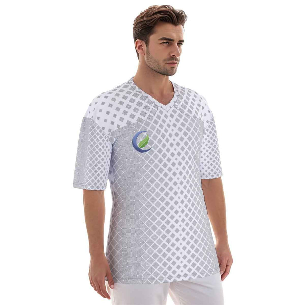 Men's Football Jersey - All-Over Print for Ultimate Comfort - Shopzeedeey
