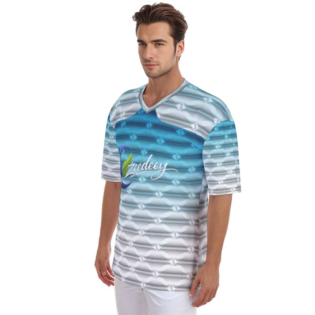 Jersey: All-Over Print Men's Football Jersey for Ultimate Comfort - Shopzeedeey