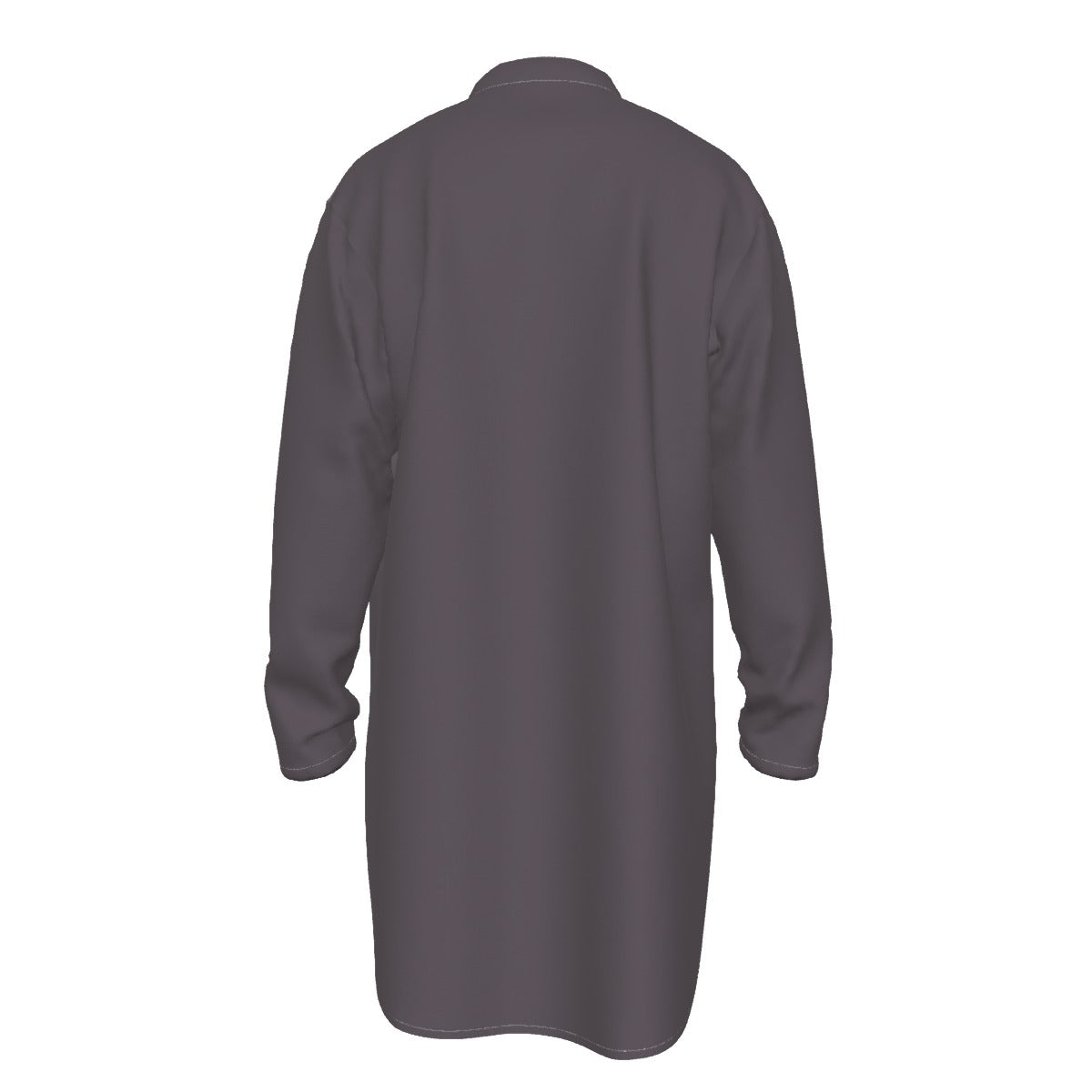 Kurta: All-Over Print Men's Stand-up Collar Long Shirt - Shopzeedeey