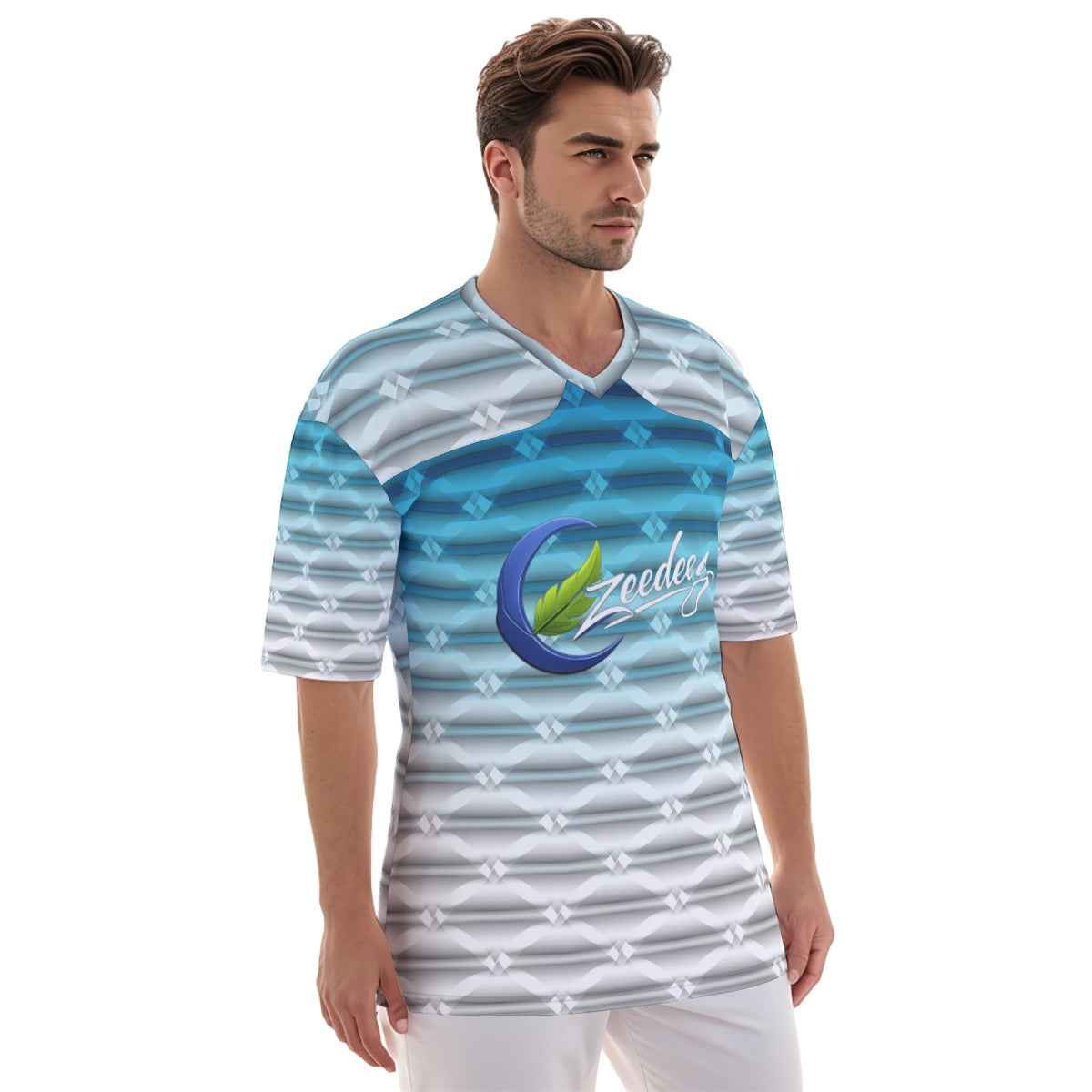Jersey: All-Over Print Men's Football Jersey for Ultimate Comfort - Shopzeedeey