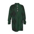 Stylish All-Over Print Men's Stand-Up Collar Long Kurta - Shopzeedeey