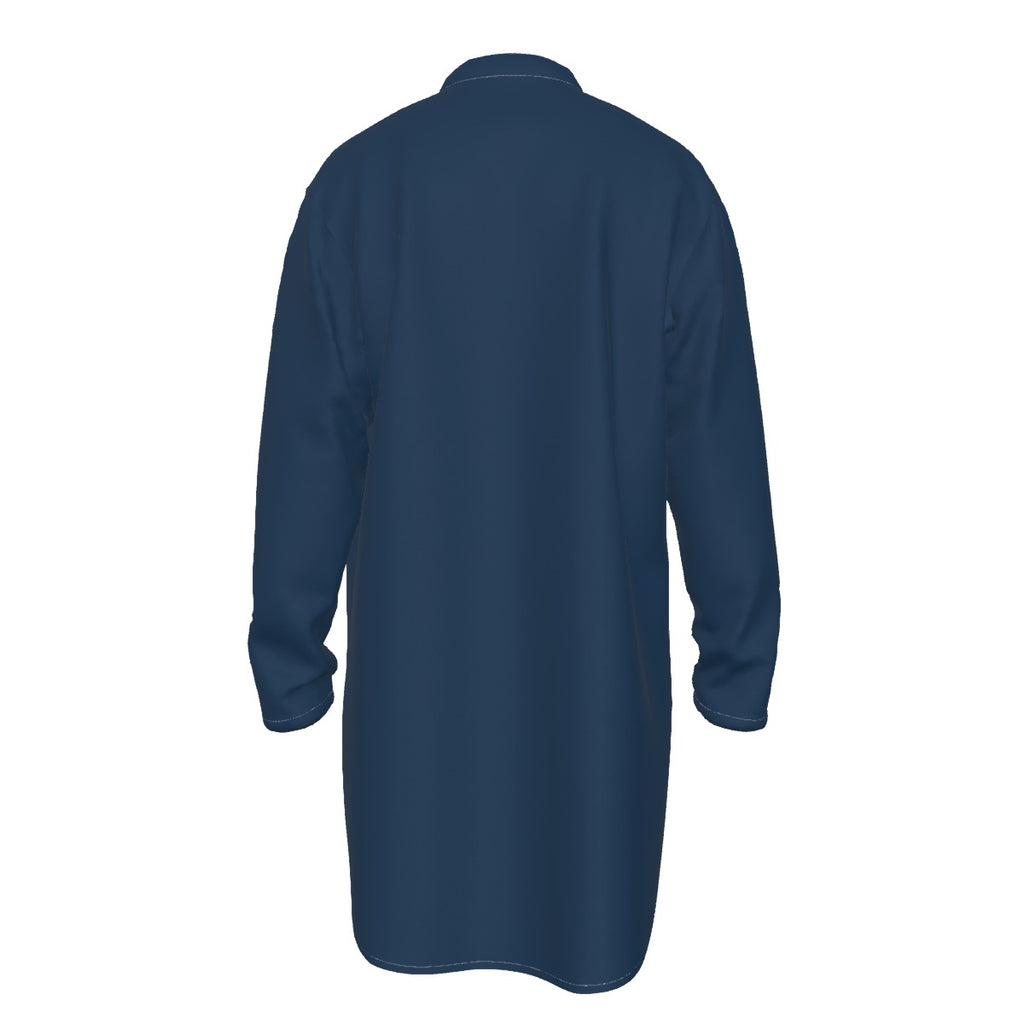 Stylish All-Over Print Men's Kurta with Stand-up Collar - Shopzeedeey