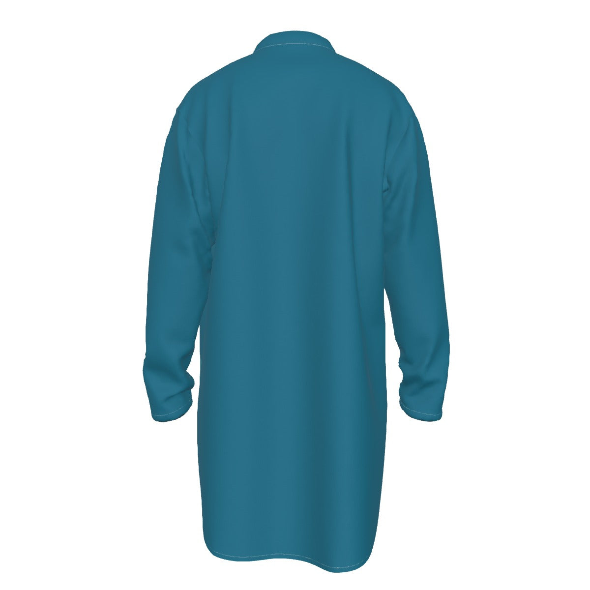 Kurta: All-Over Print Men's Stand-up Collar Long Shirt - Shopzeedeey