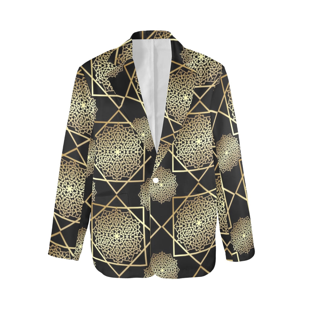 Women's Designer Blazer - GoldSpice Fashionable Blazer (Model H64) - Shopzeedeey