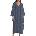 Stylish Kaftan: Design V-Neck Kaftan Dress for Effortless Elegance - Shopzeedeey