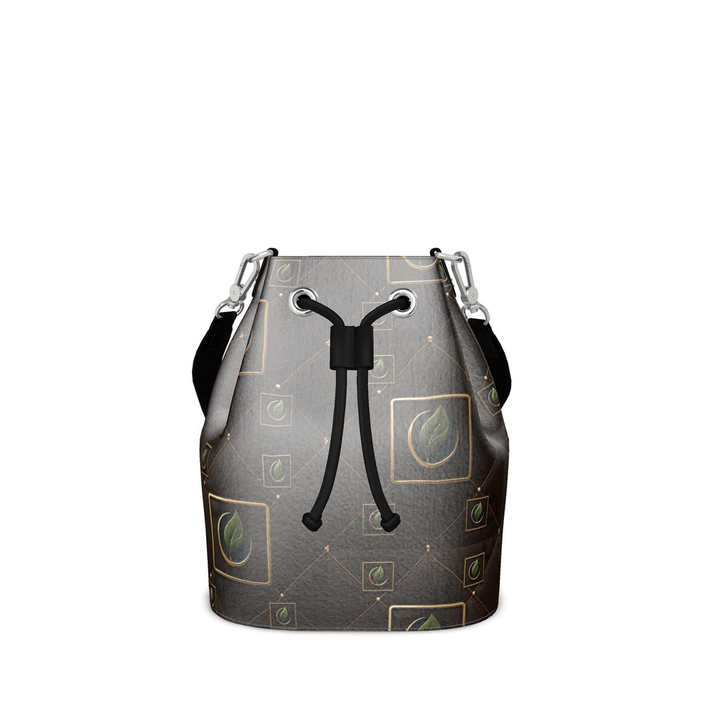 Elegant Bucket Bag - Luxury Monogram Crossbody Handbag - Shopzeedeey