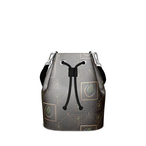 Elegant Bucket Bag - Luxury Monogram Crossbody Handbag - Shopzeedeey