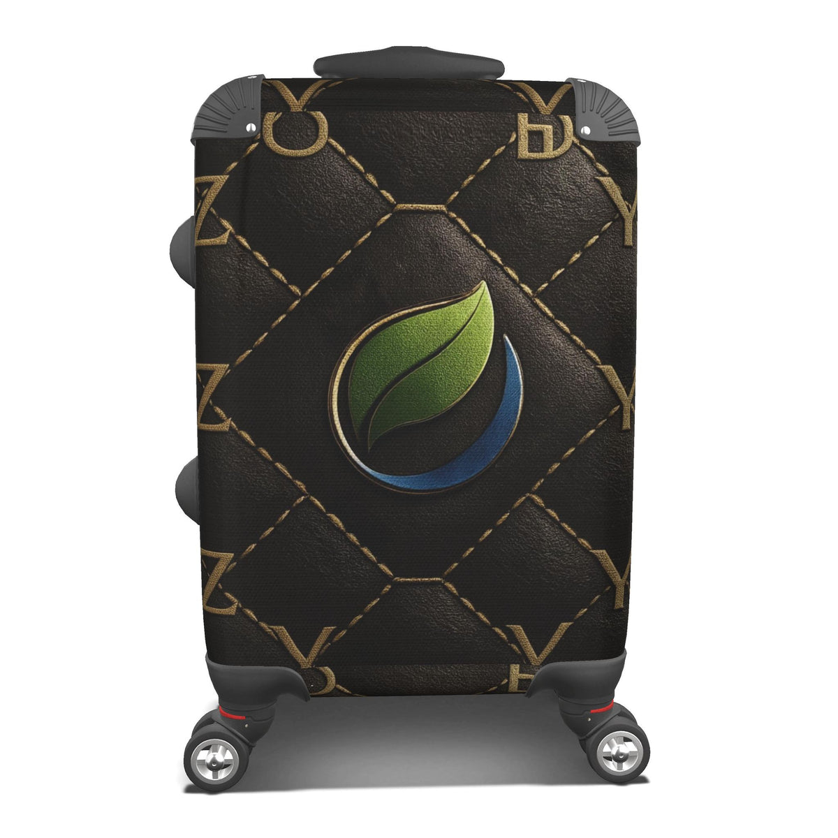 Luxury Monogram Hard Shell Suitcase - Stylish & Durable Luggage - Shopzeedeey