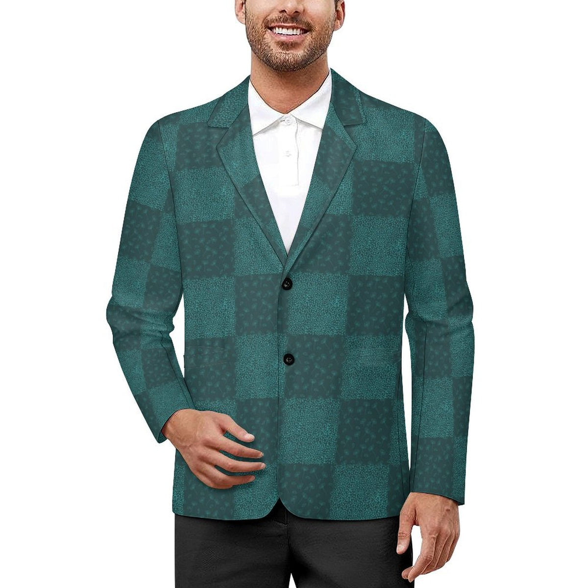 Men's Designer Blazer - All Over Print Style - Shopzeedeey