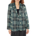 Women's Designer Blazer | Tartan Seamless H64 - Shopzeedeey