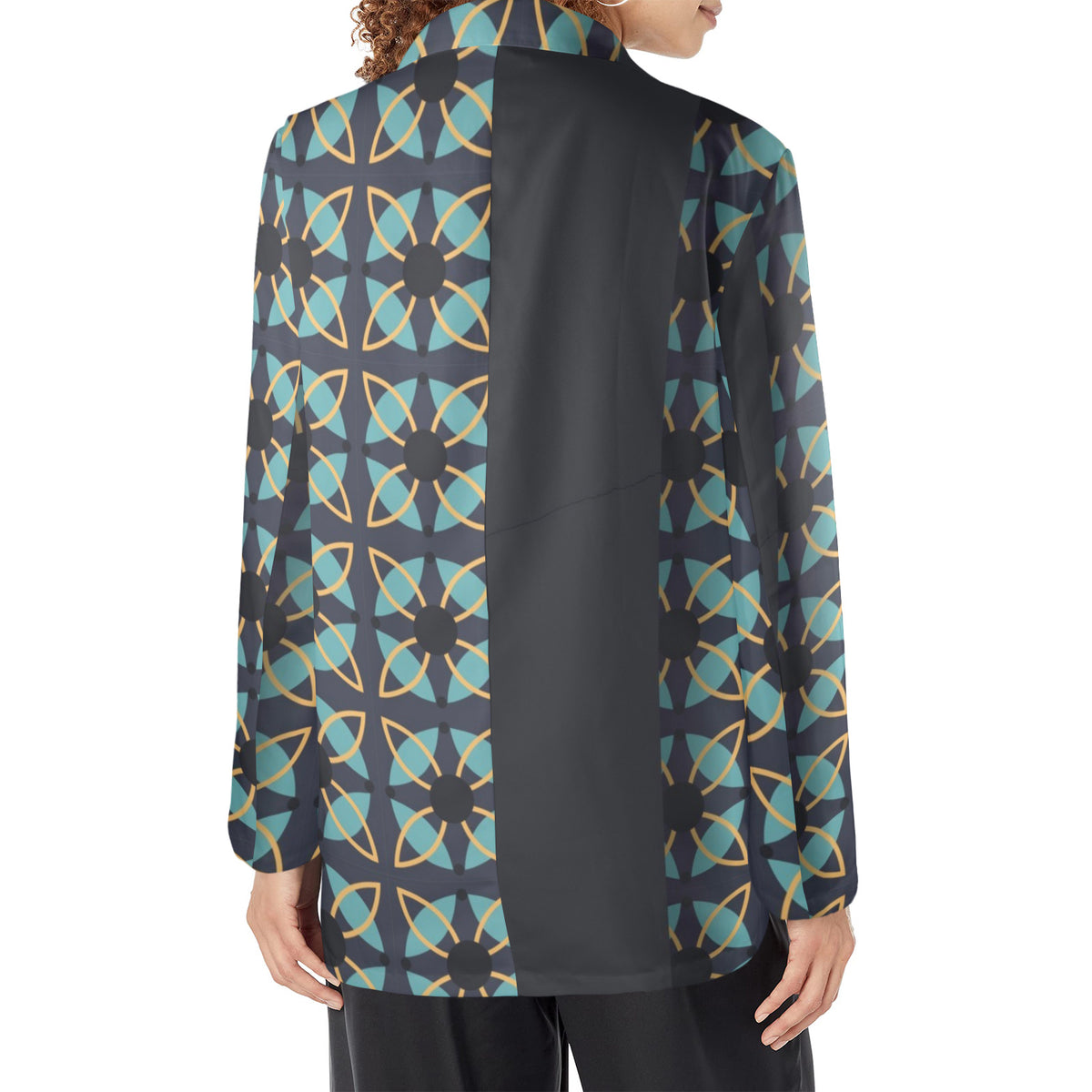 Ladies Designer Blazer - Elegant Blue Women's Blazer (Model H64) - Shopzeedeey