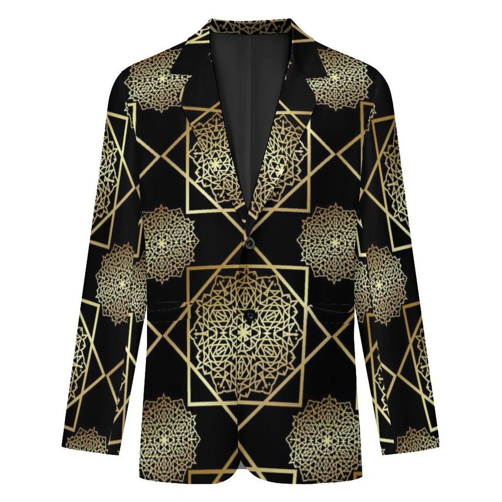 Men's Designer Blazer - All Over Print Style for Every Occasion - Shopzeedeey
