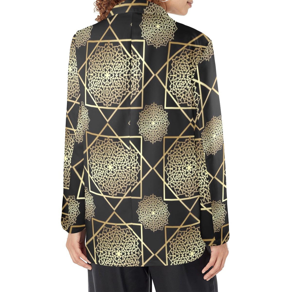 Women's Designer Blazer - GoldSpice Fashionable Blazer (Model H64) - Shopzeedeey