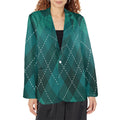 Women's Designer Blazer - Flannelblue Classic Fit (Model H64) - Shopzeedeey