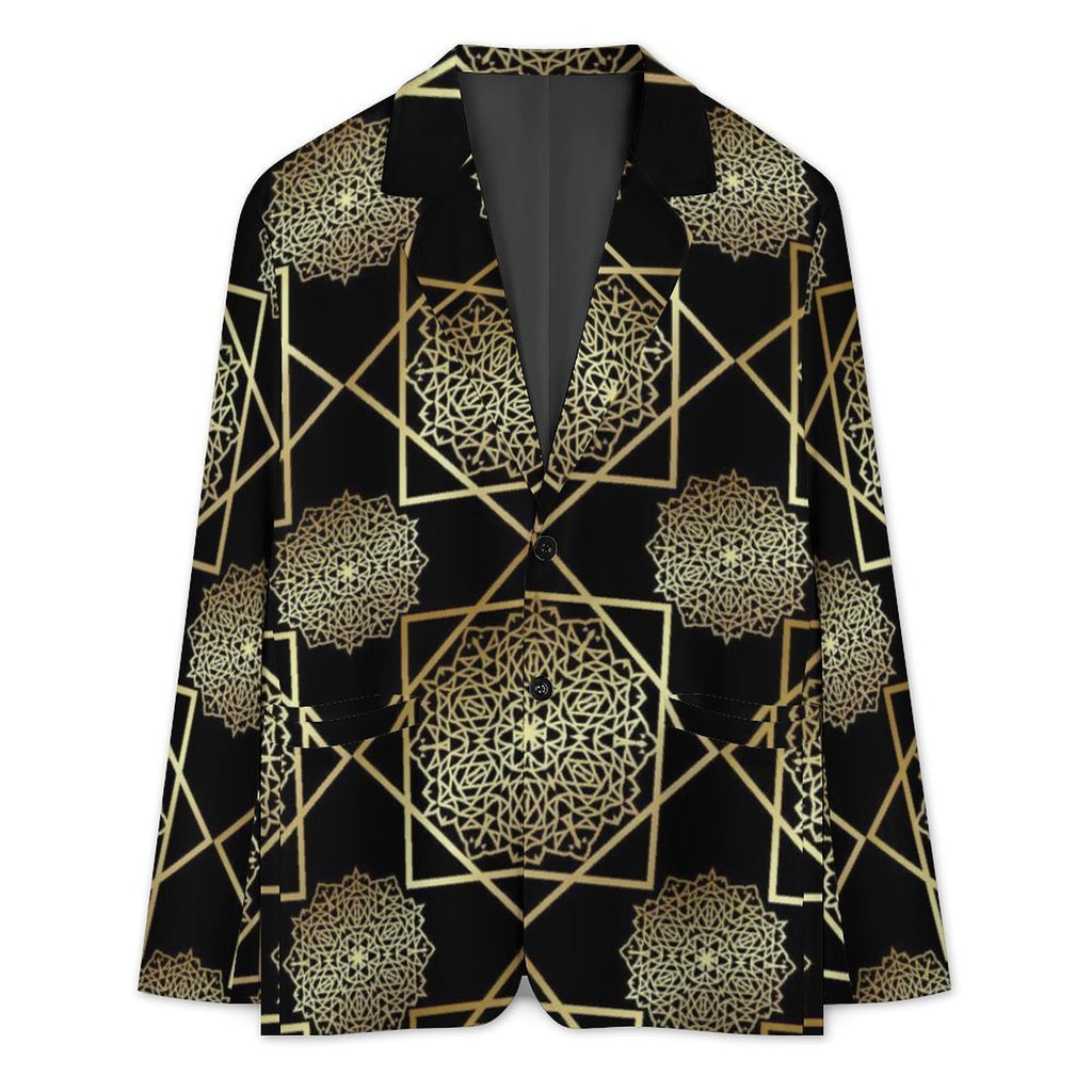 Men's Designer Blazer - All Over Print Style for Every Occasion - Shopzeedeey