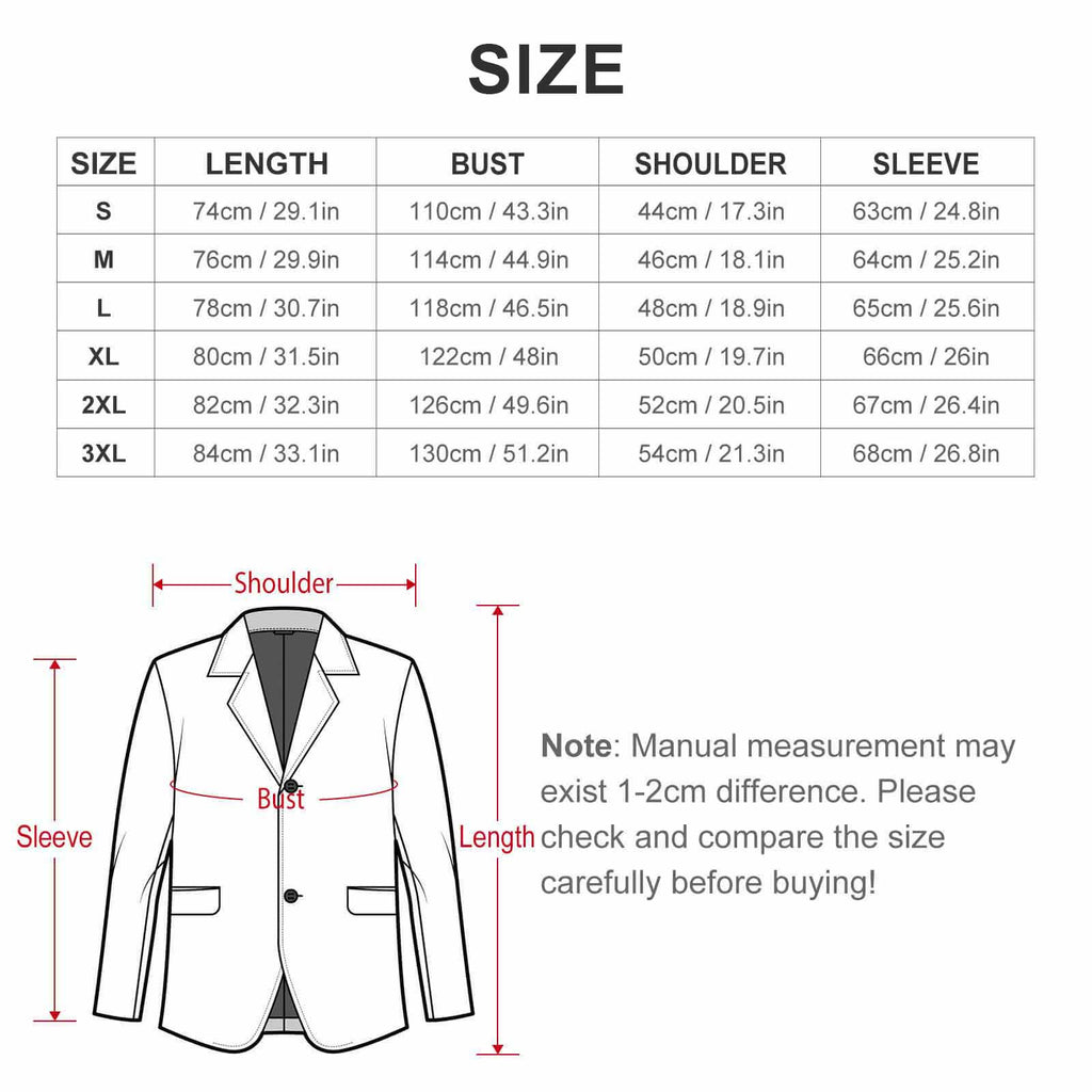 Men's Designer Blazer - Stylish All Over Print for Every Occasion - Shopzeedeey