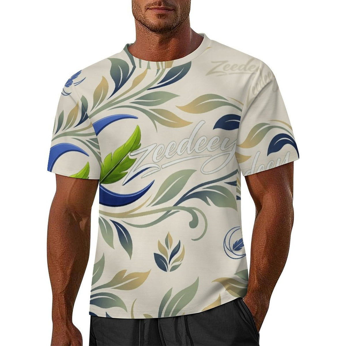 T-shirt: Design All Over Print Men's Stylish Tee - Shopzeedeey