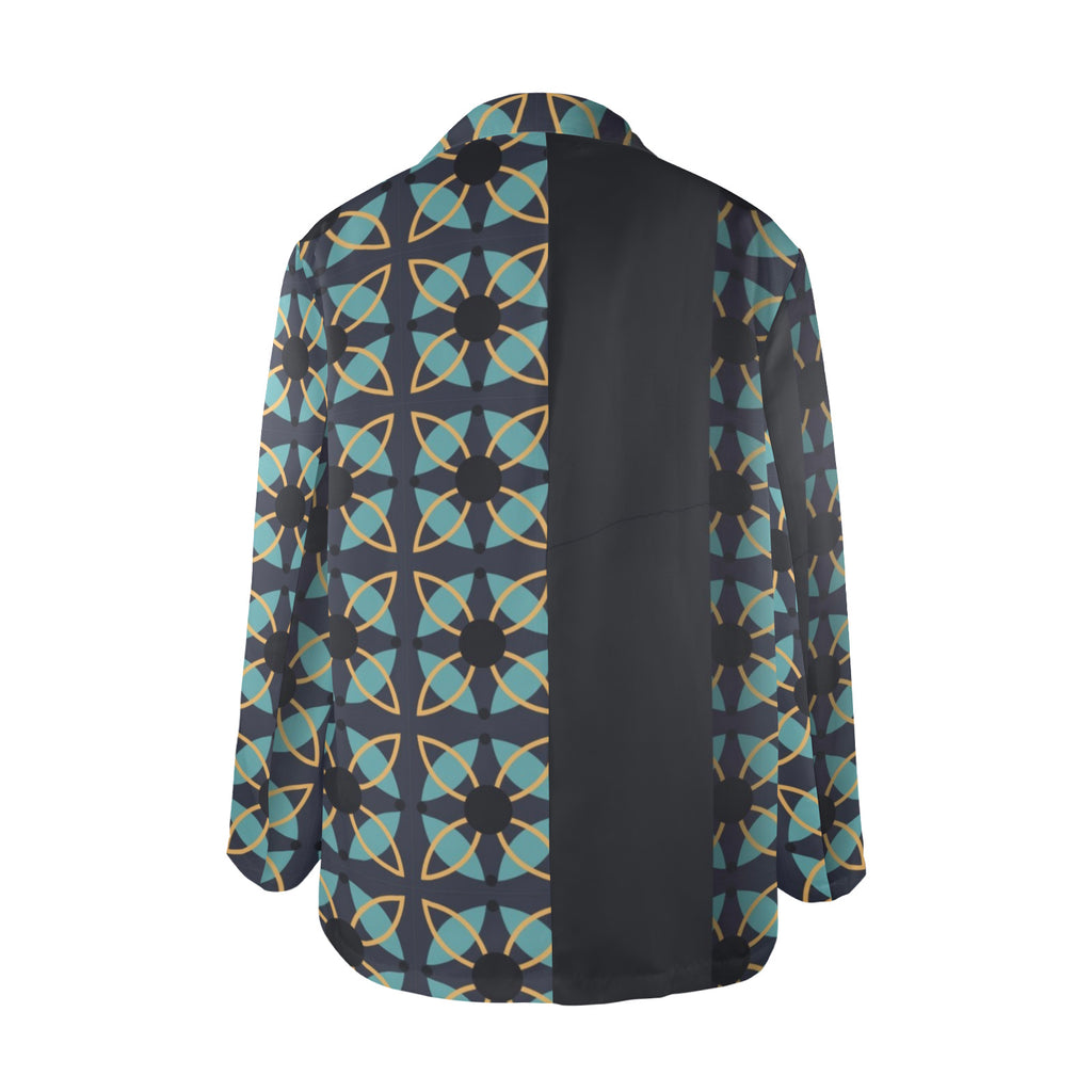 Ladies Designer Blazer - Elegant Blue Women's Blazer (Model H64) - Shopzeedeey