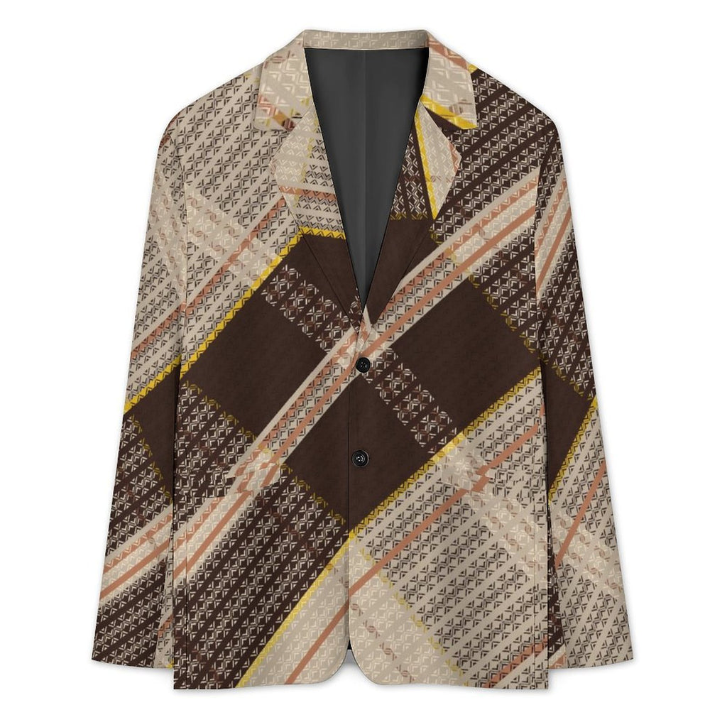 Men's Designer Blazer - All Over Print Style for Every Occasion - Shopzeedeey