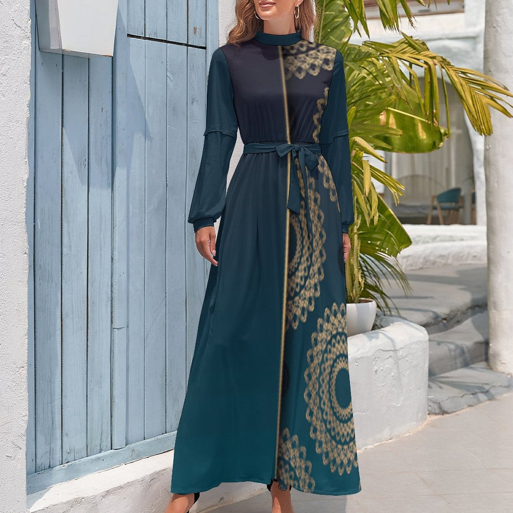 Dress: Design Long Sleeve High Neck Dress for Every Occasion - Shopzeedeey