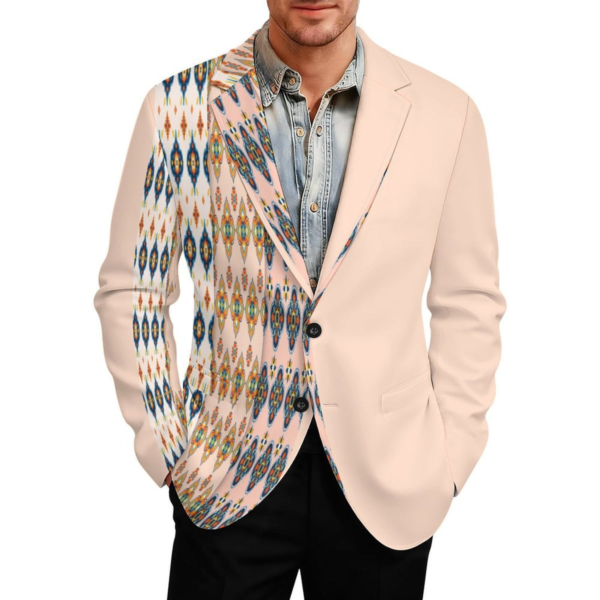 Men's Designer Blazer - All Over Print Style - Shopzeedeey
