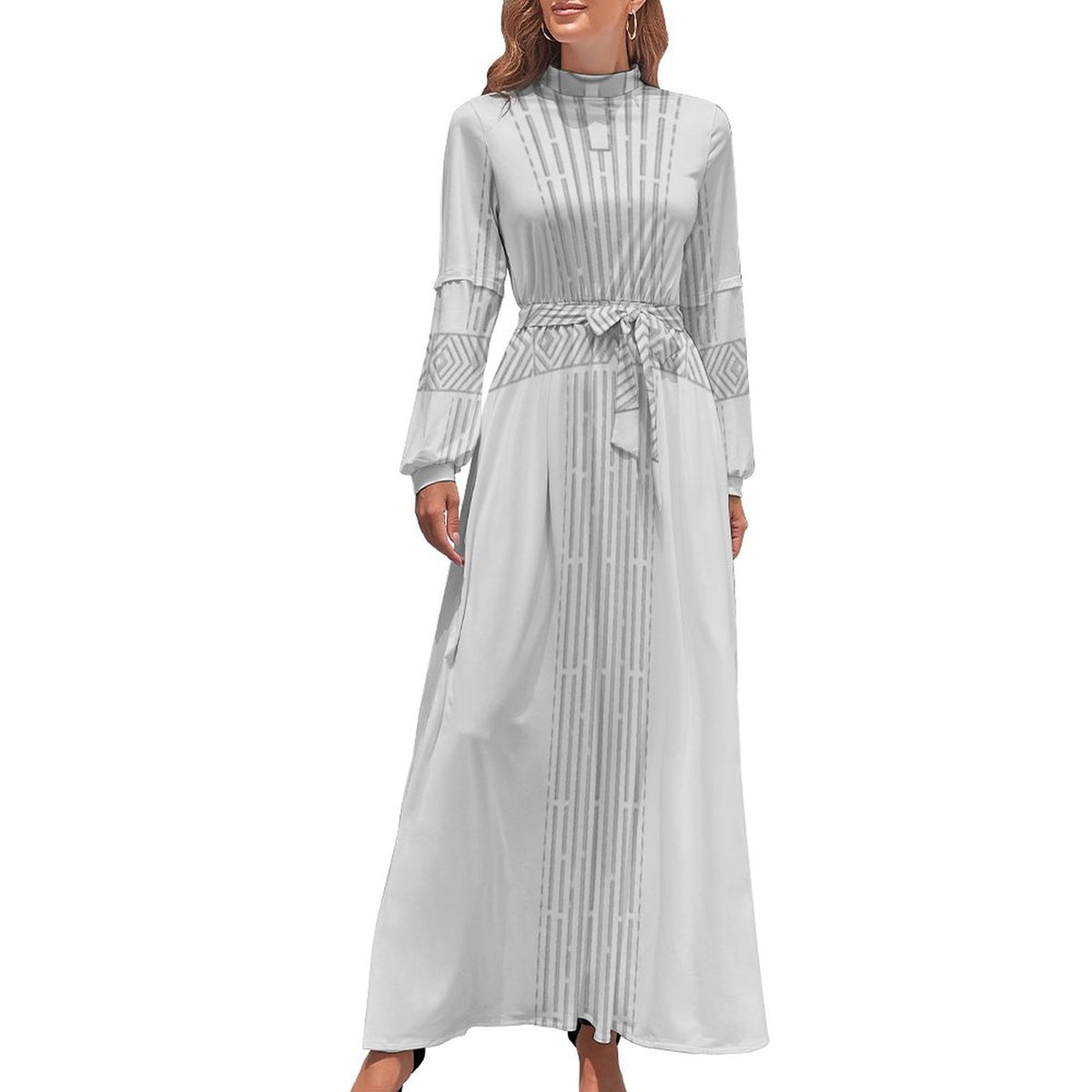Dress - Design Long Sleeve High Neck Long Dress for Every Occasion - Shopzeedeey