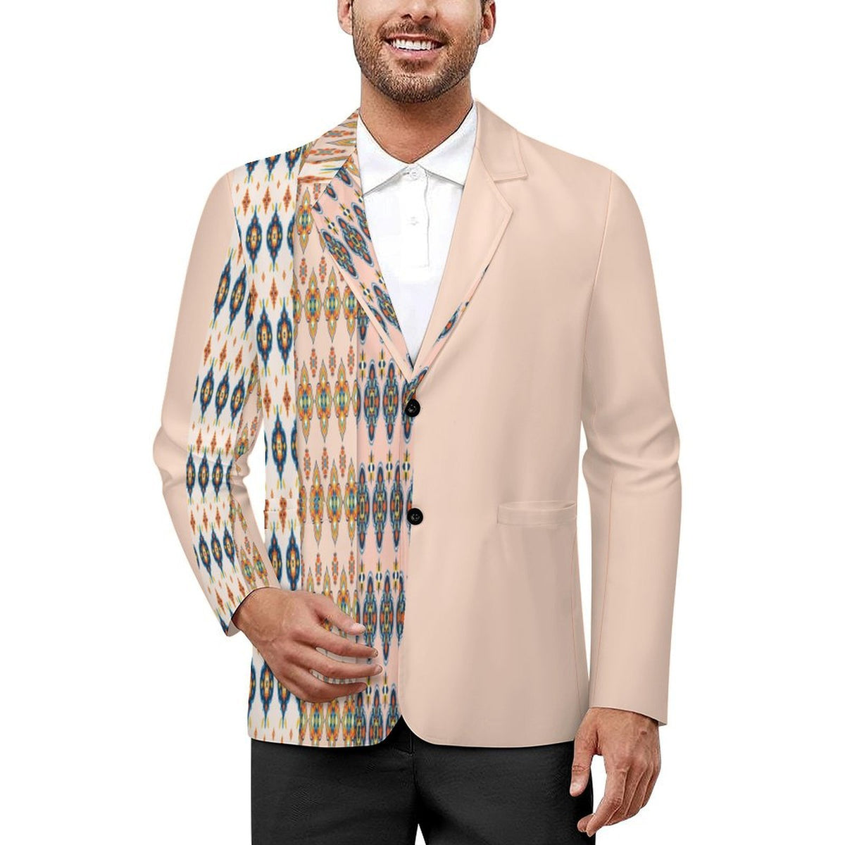 Men's Designer Blazer - All Over Print Style - Shopzeedeey