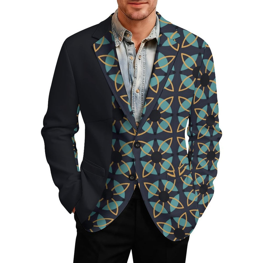 Men's Designer Blazer | Stylish All Over Print - Shopzeedeey