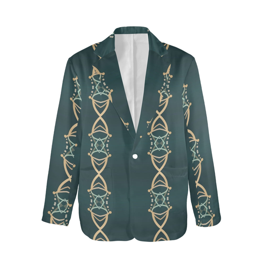 Women's Designer Blazer - Seamless Abstract Pattern (Model H64) - Shopzeedeey