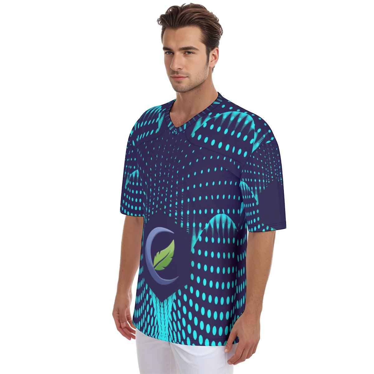 Men's Jersey: Classic All-Over Print Football Jersey - Shopzeedeey