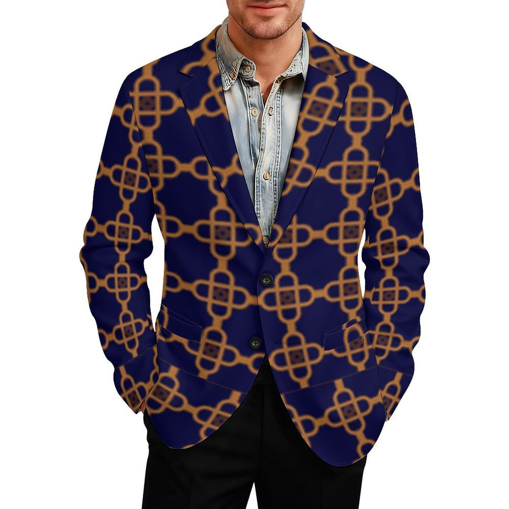 Men's Designer Blazer - All Over Print Style - Shopzeedeey