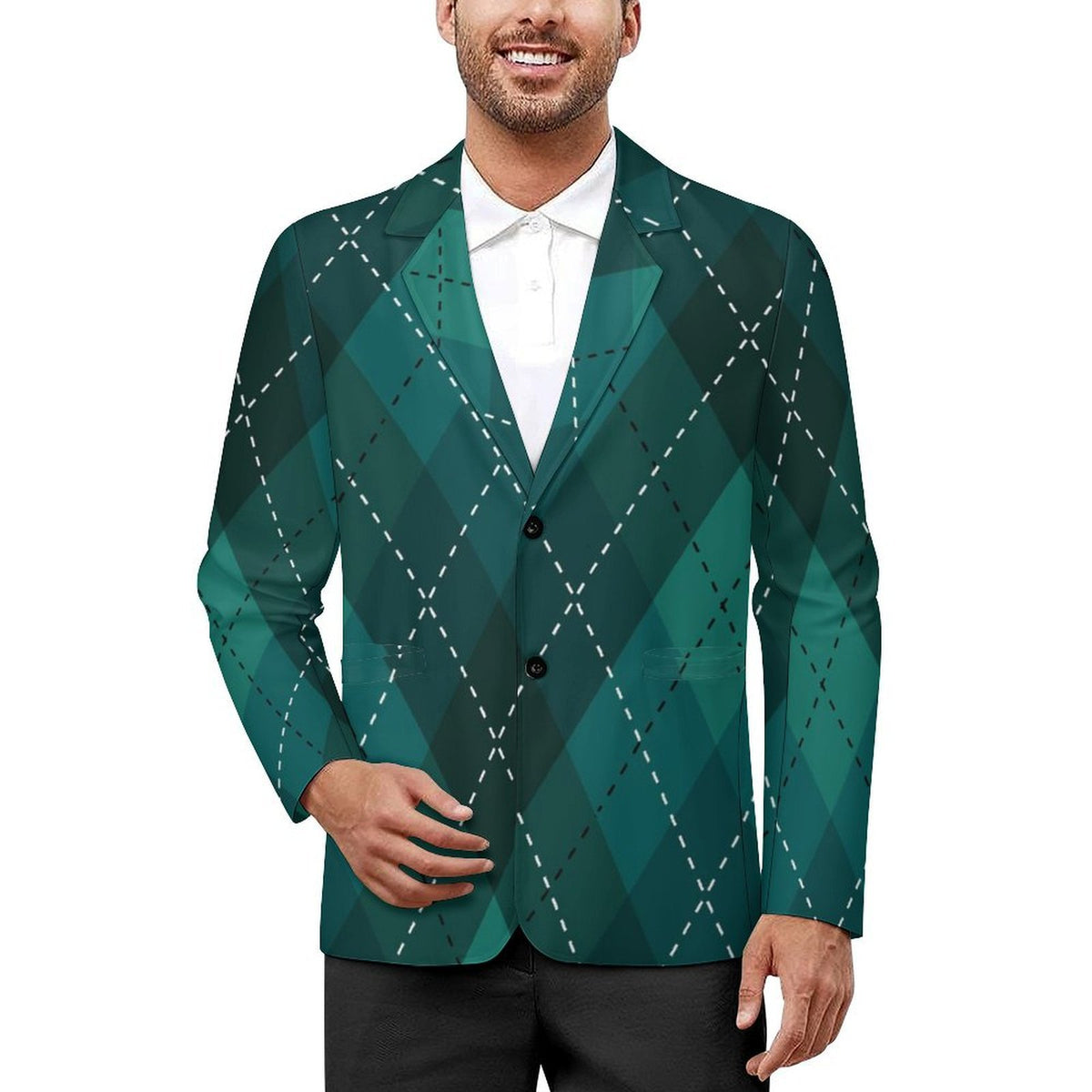 Men's Designer Blazer - Stylish All Over Print for Every Occasion - Shopzeedeey