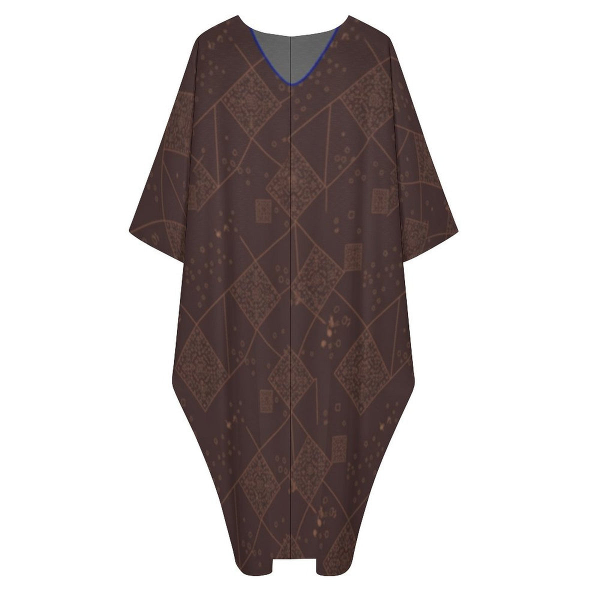 Kaftan V-Neck Dress - Effortless Style and Comfort - Shopzeedeey