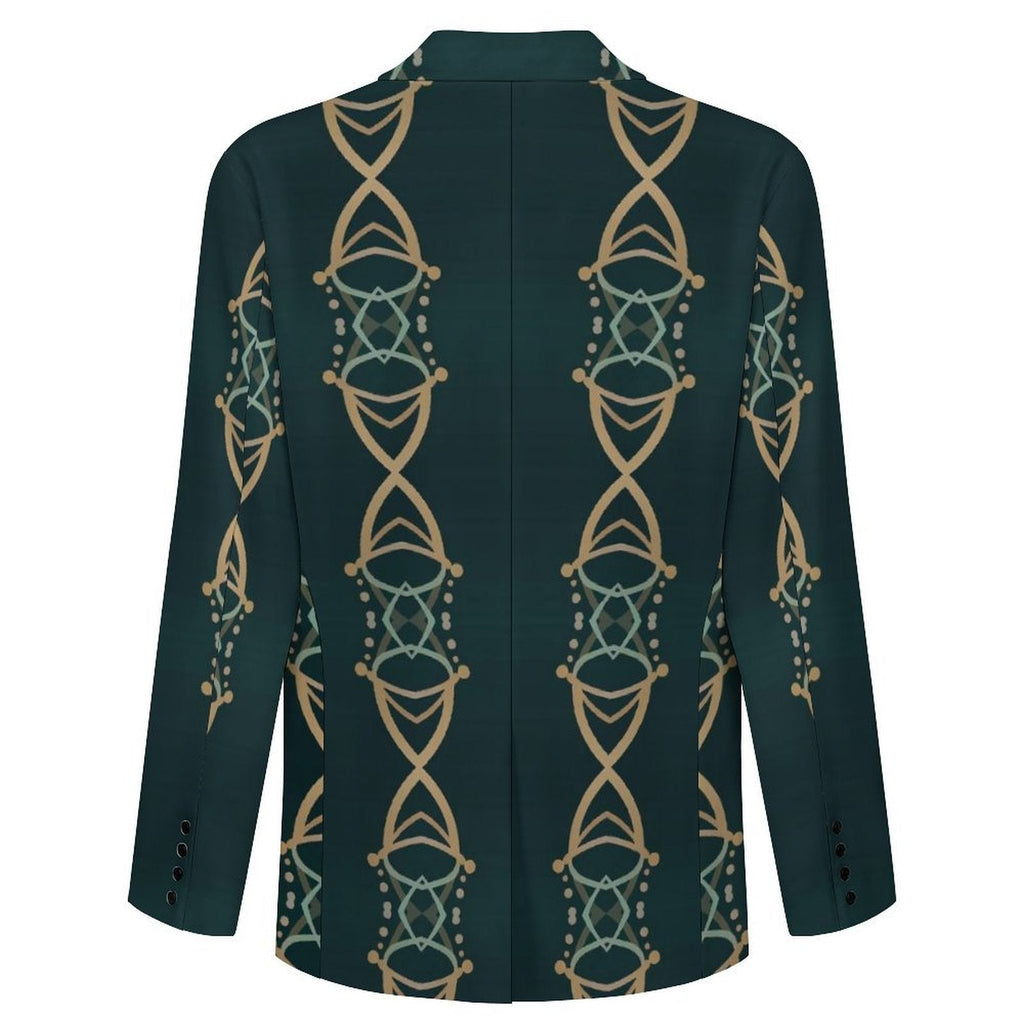 Men's Designer Blazer - All Over Print for Stylish Elegance - Shopzeedeey