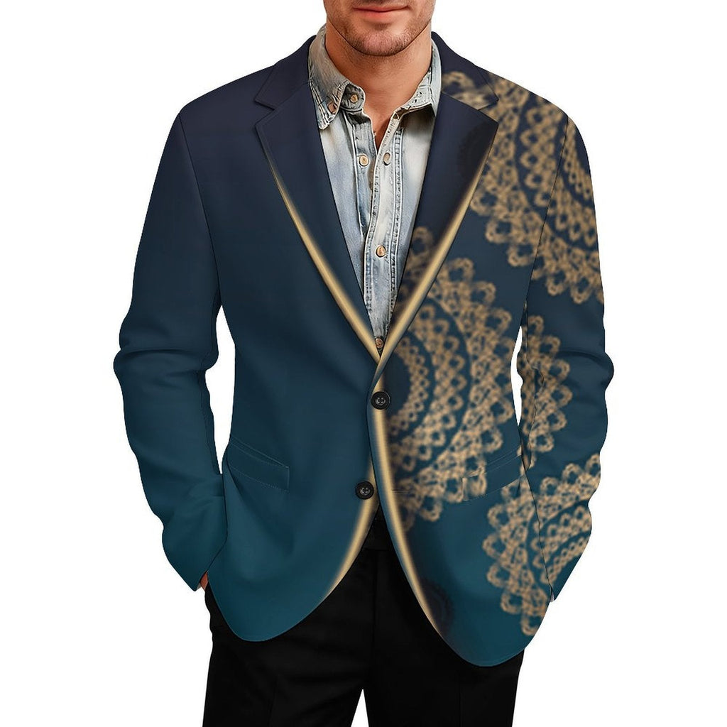 Men's Designer Blazer - All Over Print by InterestPrint® - Shopzeedeey