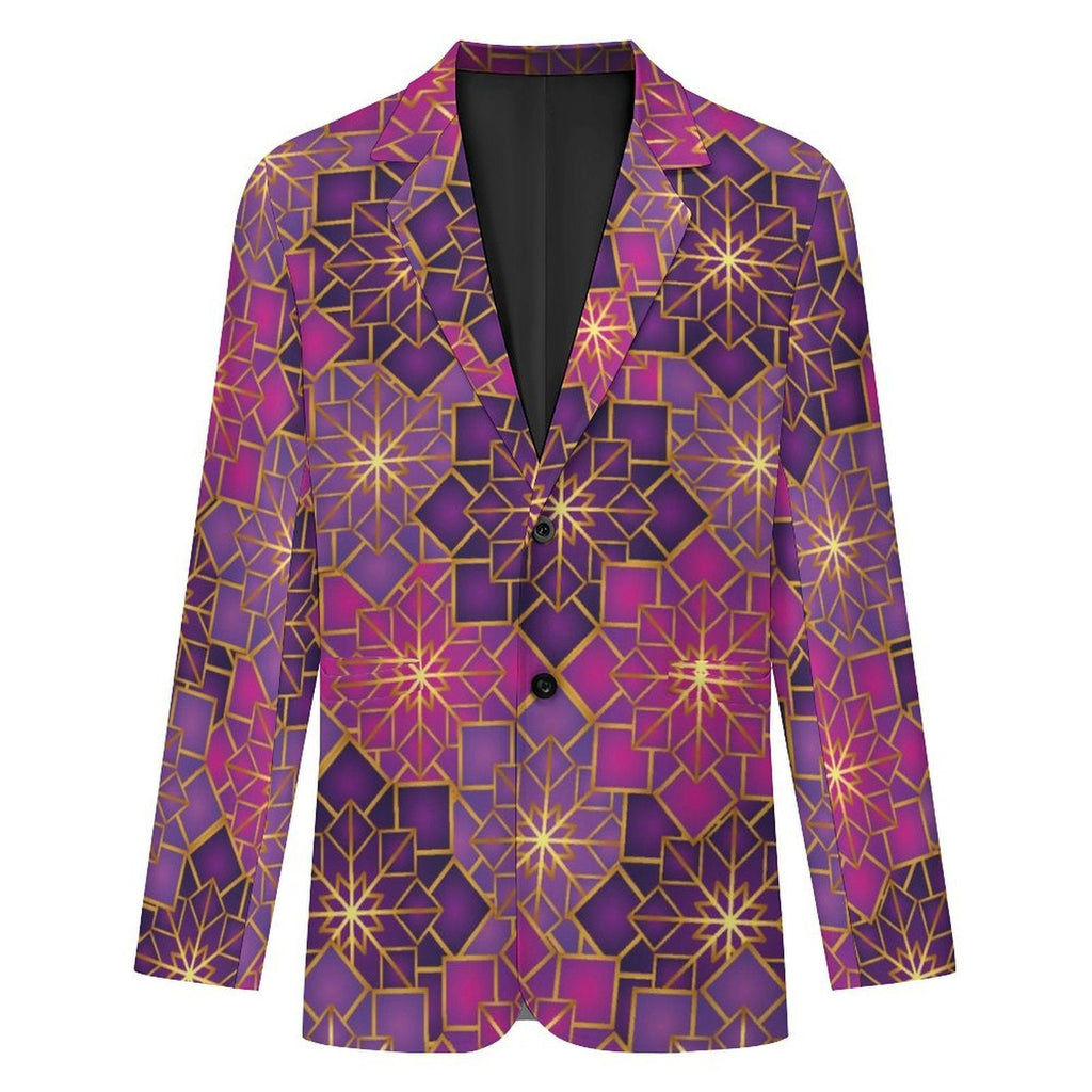 Men's Designer Blazer - All Over Print Style for Every Occasion - Shopzeedeey